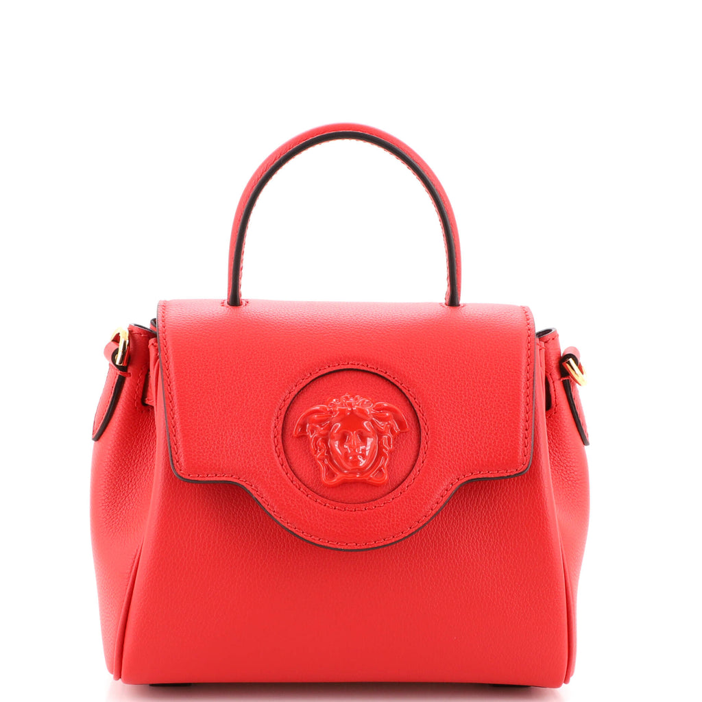 Versace Ladies Red Leather La Medusa Small Handbag DBFI040-DVIT2T-1R14V  8053850854462 - Handbags - Jomashop