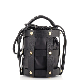 Salvatore Ferragamo Cage Bucket Bag Leather Small