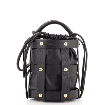 Salvatore Ferragamo Cage Bucket Bag Leather Small