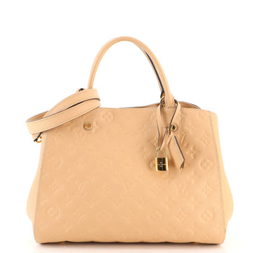 Louis Vuitton Montaigne Handbag Monogram Empreinte Leather MM