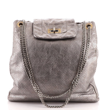 Chanel Drill Tote Perforated Leather Large