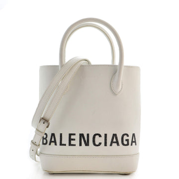 Balenciaga Logo Ville Tote Leather XXS