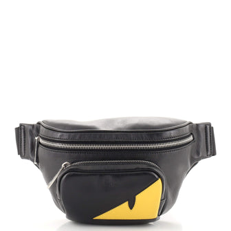 Fendi Front Pocket Monster Waist Bag Leather