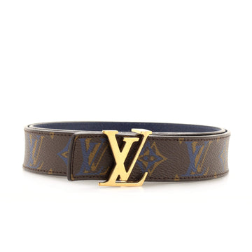 Louis Vuitton LV Initiales Reversible Belt Rainbow Monogram and Leather Thin