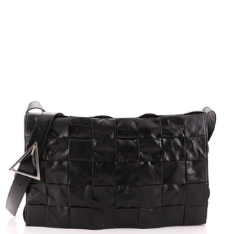 Bottega Veneta Cassette Crossbody Bag Maxi Intrecciato Leather Large