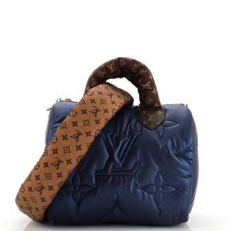 Louis Vuitton Speedy Bandouliere Bag Monogram Quilted Econyl Nylon 25
