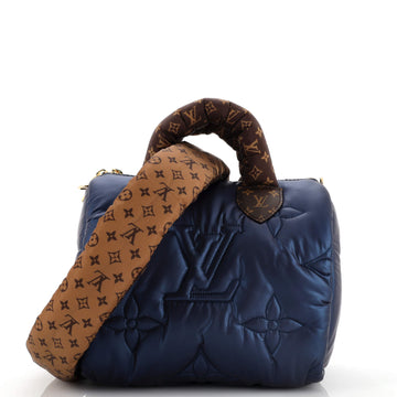 Louis Vuitton Speedy Bandouliere Bag Monogram Quilted Econyl Nylon 25