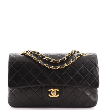Chanel Vintage Classic Double Flap Bag Quilted Lambskin Medium