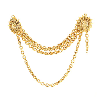 Chanel Vintage Crest Multi-Chain Medallion Belt Metal