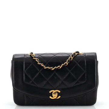 Chanel Vintage Diana Flap Bag Quilted Lambskin Small