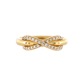 Tiffany & Co. Infinity Ring 18K Yellow Gold and Diamonds