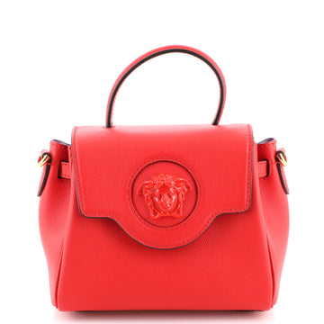 Versace La Medusa Top Handle Bag Leather Small