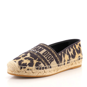 Christian Dior Women's Granville Espadrilles Embroidered Canvas
