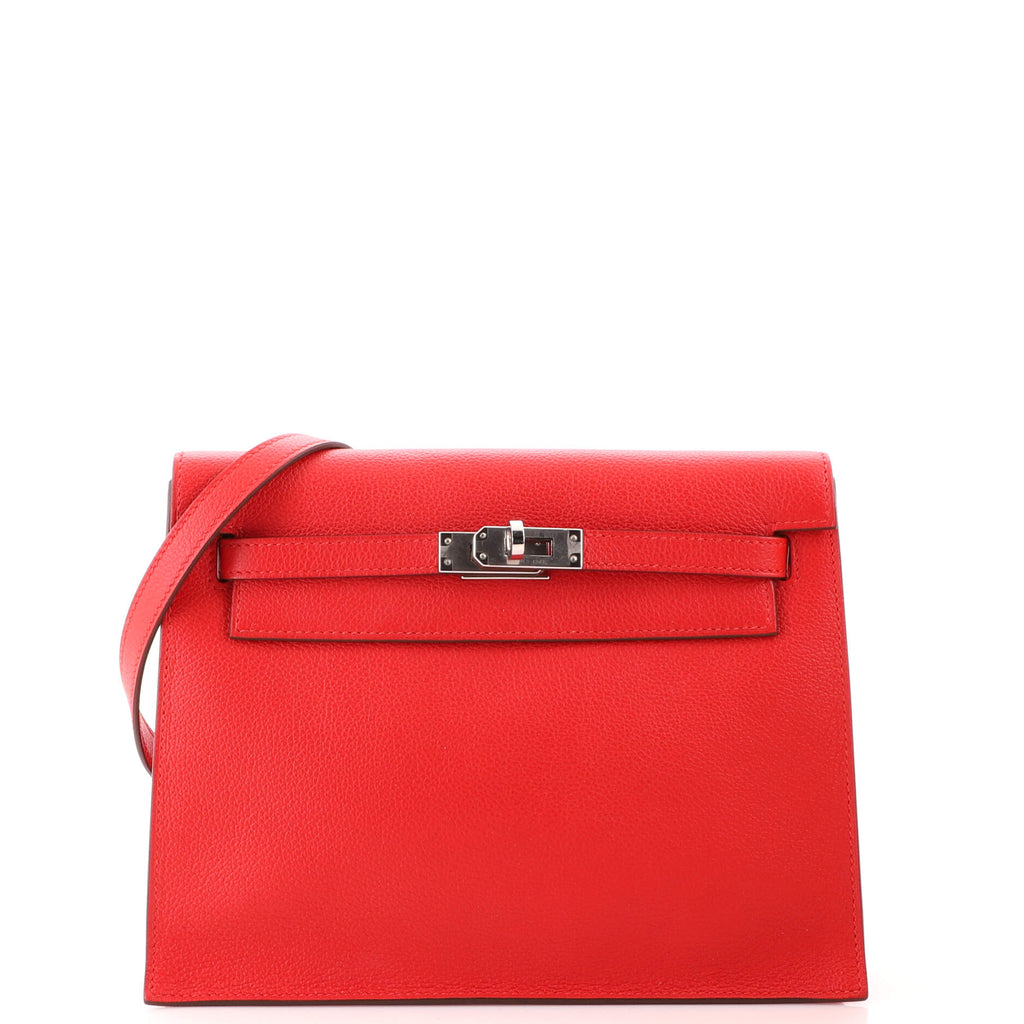 Hermès Kelly Rouge de Couer Evercolor Danse II Handbag