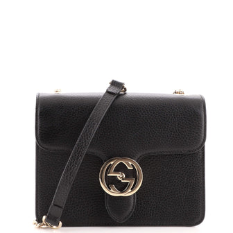 Gucci Interlocking Shoulder Bag (Outlet) Leather Small