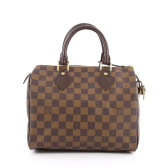 Louis Vuitton Speedy Handbag Damier 25 Brown