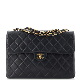 authentic chanel quilted bag black