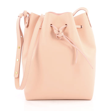 Mansur Gavriel Bucket Bag Leather Large Pink 1935601