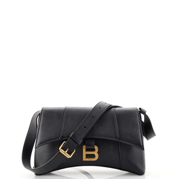 Balenciaga Hourglass Sling Shoulder Bag Leather Small