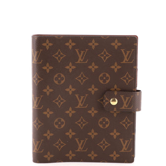 Louis Vuitton Ring Agenda Cover Monogram Canvas GM