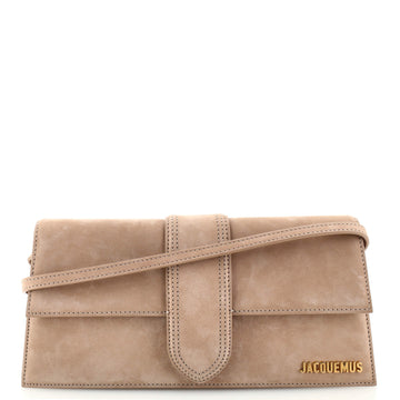 Jacquemus Le Bambino Flap Shoulder Bag Suede Long