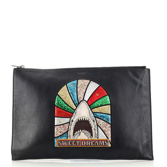 Saint Laurent Sweet Dreams Zip Pouch Leather