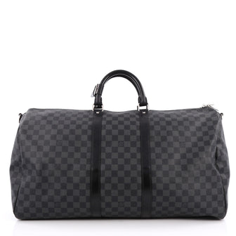 Louis Vuitton Keepall Bandouliere Bag Damier Graphite 55 1936701