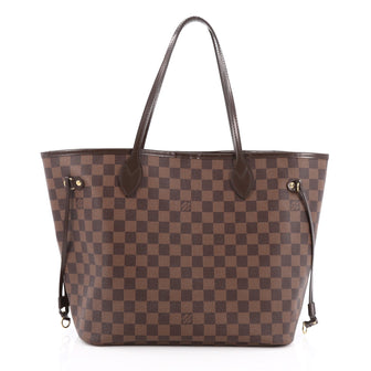 Louis Vuitton Neverfull NM Tote Damier MM Brown
