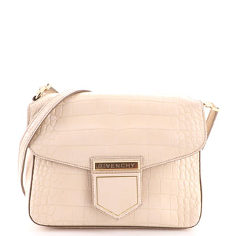 Givenchy Nobile Crossbody Bag Crocodile Embossed Leather Small
