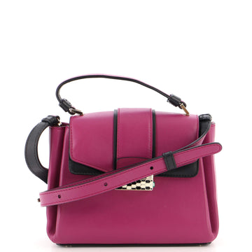 Bvlgari Serpenti Viper Top Handle Bag Leather Mini