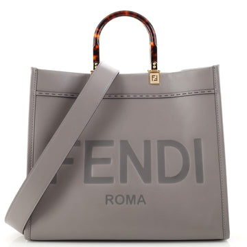 Fendi Sunshine Shopper Tote Leather Large