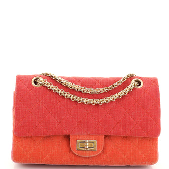 Chanel Tricolor Reissue 2.55 Flap Bag Quilted Denim 225