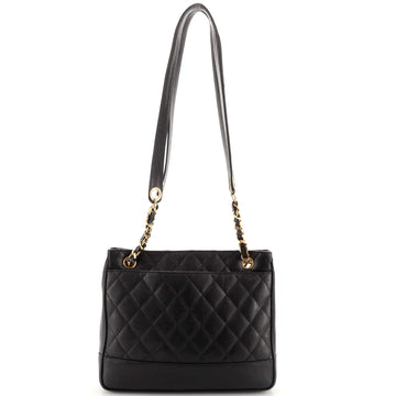 Chanel Vintage Shopping Tote Quilted Caviar Medium