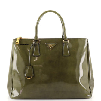 Prada Double Zip Lux Tote Spazzolato Leather Large