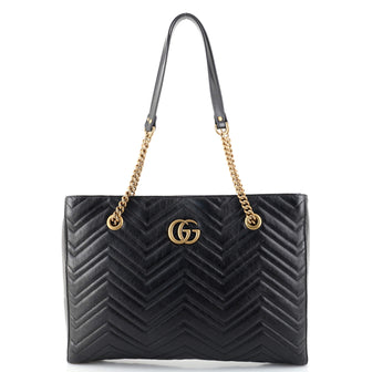 Gucci GG Marmont Zip Tote Matelasse Leather Medium