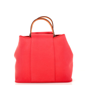 Hermes Cabag Handbag Toile and Leather 32