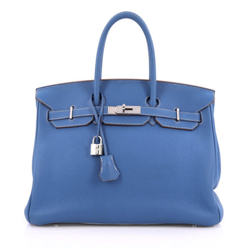 Hermes Eclat Birkin Handbag Clemence with Palladium 1938903