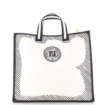 Fendi Shopper Tote Joshua Vides Printed Coated Canvas Large