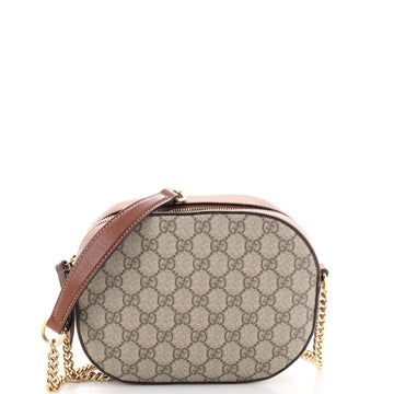 Gucci Chain Crossbody Bag GG Coated Canvas Mini