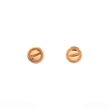 Cartier Love Stud Earrings 18K Rose Gold