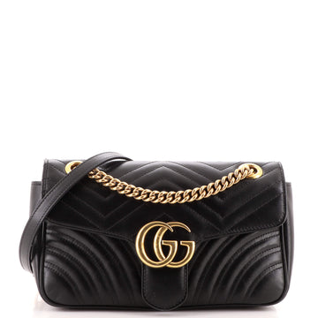 Gucci GG Marmont Flap Bag Matelasse Leather Small