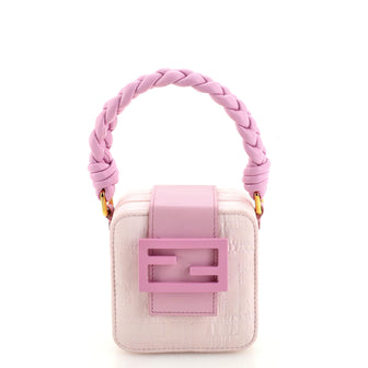 Fendi Cube Baguette Zucca Stitched Nylon with Leather