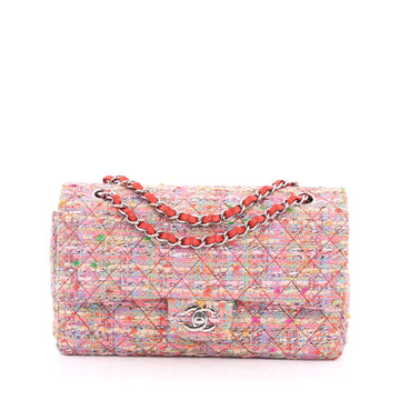 Chanel Classic Double Flap Bag Multicolor Quilted Tweed 1940301