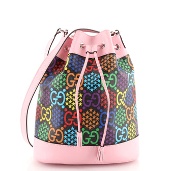 Gucci Bucket Bag Psychedelic Print GG Coated Canvas Medium
