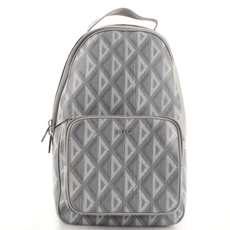 Christian Dior Rider Backpack CD Diamond Coated Canvas Mini Gray 1940975
