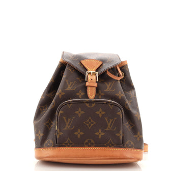 Louis Vuitton Vintage Montsouris Backpack Monogram Canvas PM