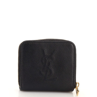 Saint Laurent Belle de Jour Zip Around French Wallet Leather Compact