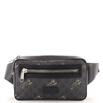 Gucci Soft Zip Belt Bag Printed GG Coated Canvas Small