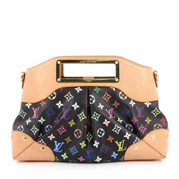 Louis Vuitton Judy Handbag Monogram Multicolor MM Black 1941603
