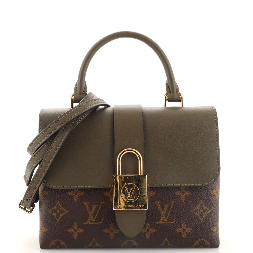 Louis Vuitton Locky Handbag Monogram Canvas with Leather BB Brown 1941611